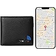Electronic Finder Anti-Lost Bluetooth Wallet Tracker, Mens Wallet with GPS Position Locator & Finder (Black)