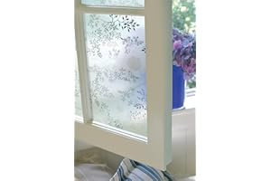 Artscape Elderberry | Decorative Privacy Window Film with Textured Glass Pattern | Non-Adhesive & UV Protection | Easy to Apply & Removable | 36 x 72 Inches | Made in USA