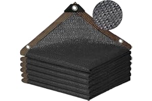 ZYCKWXS Black 90% Shade Cloth-Garden 6x3,Sun Shade Netting with Grommets,Shade Sails Mesh Outdoor Cover for Plant Pergola Patio Greenhouse Chicken Coop,Sunblock Net of Easier to Hang
