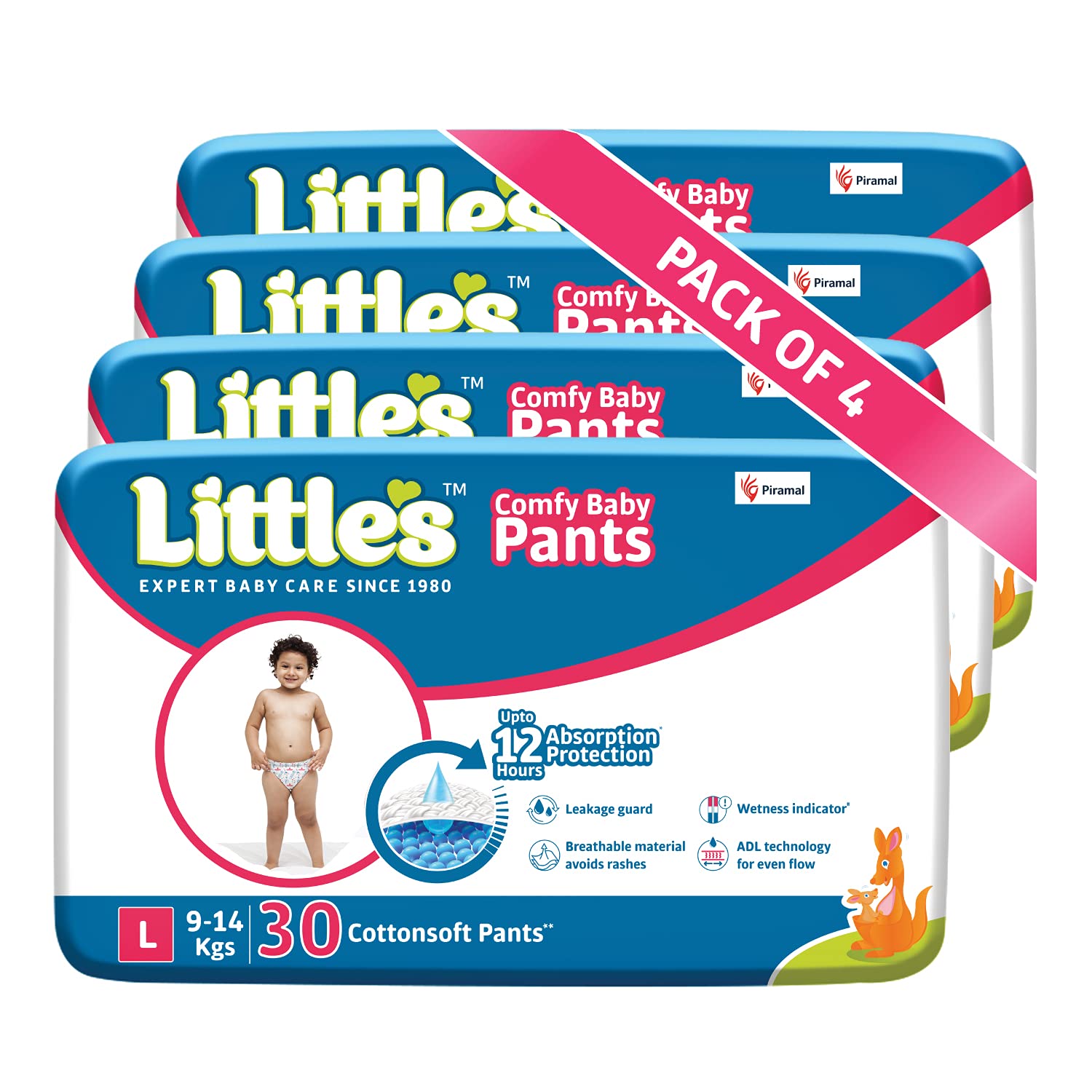 Buy Little's Baby Pants Diapers with Wetness Indicator and 12 Hours
