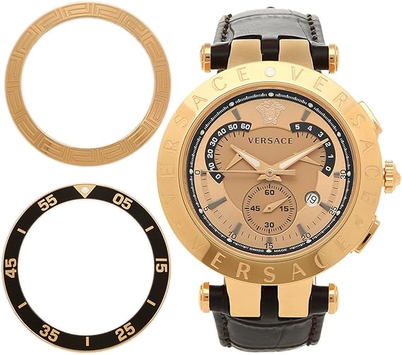 Amazon ヴェルサーチ 腕時計 Versace 23c80d999s497 ゴールド ブラウン 並行輸入品 メンズ腕時計 腕時計 通販