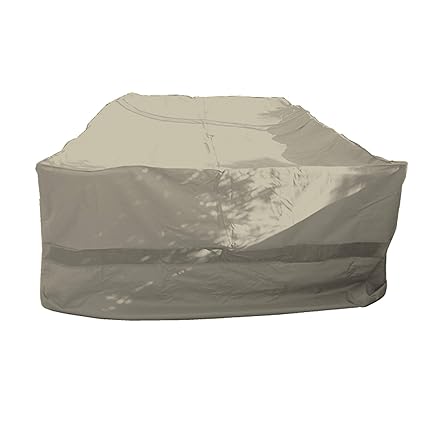 Patio Set Covers, 132Lx104W fits Extra Wide Patio Table and Chair Set, Center Hole for Umbrella.