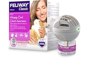 FELIWAY Classic Starter Kit, Promotes Calmness in Cats & Kittens, VHP Registered NN.P4B8, includes 1 Diffuser and 1 Refill, L