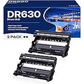 DR630 Drum Unit High Yield Compatible for Brother DR 630 DR-630 Replacement for HL-L2300D HL-L2320D HL-L2340DW HL-L2360DW HL-L2380DW MFC-L2700DW MFC-L2720DW DCP-L2520DW Printer (2 Pack, NOT Toner)