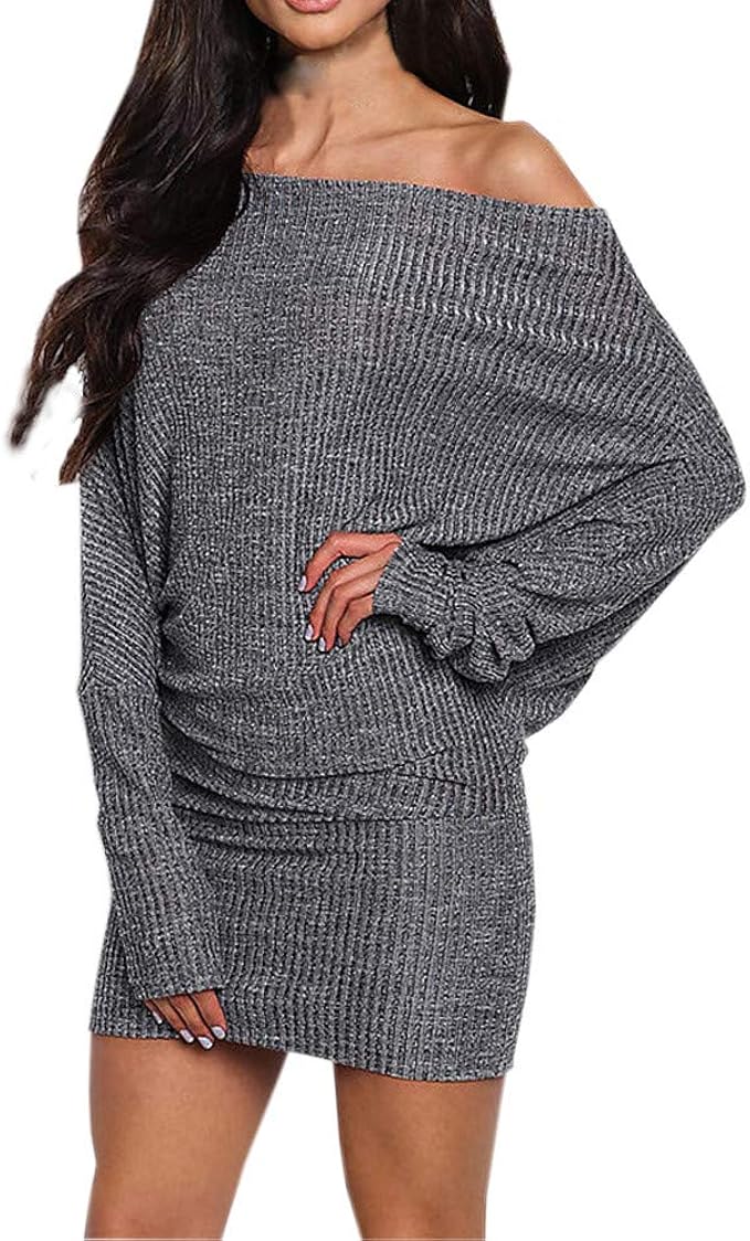 off the shoulder batwing dress