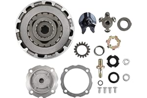 AuInLand Clutch Assembly 17 Teeth Fit For Auto 50cc-125cc Engine Dirt Bikes ATV Go-Kart Taotao Kazuma