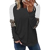 Angerella Women's Casual Loose Fit Pocket Shirts Printed Tops