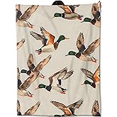 amepay Flying Mallard Duck Blanket Gifts for Kids Women Adult Girls,Nature Aniaml Throw Blankets,Soft Comfy Lightweight for Home Couch Bed Sofa Realistic Decor,Playful Farm Art 50x60in