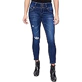 Royalty for Me Womens Royalty for Me Women's Petite Sustainable Wannabettabutt Mid Rise Jeans
