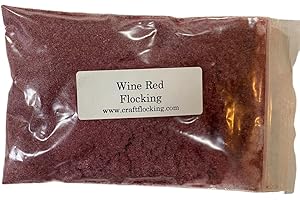 Generic Flocking Fibers 1 Ounce Package (Wine Red)