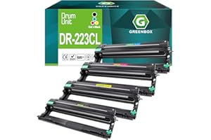 GREENBOX No Toner Compatible Drum Unit Replacement for Brother DR223 DR-223 DR223CL DR-223CL for HL-L3210CW HL-L3230CDW HL-L3270CDW HL-L3290CDW MFC-L3710CW MFC-L3750CDW MFC-L3770CDW Printer (4 Pack)