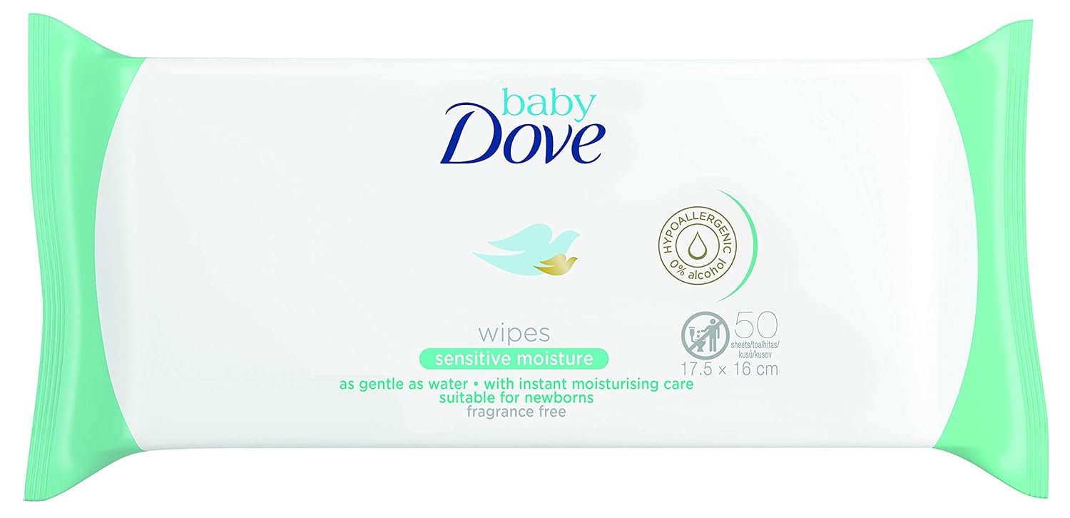 Baby Dove Sensitive Moisture Fragrance Free Wipes 50 Amazon.co.uk