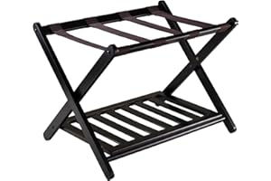 Winsome Wood Reese Luggage Rack with Shelf