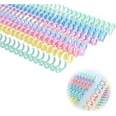 20 Pcs Plastic Spiral Binding Coils Plastic Binding Combs 30 Ring Diameter | 0.47inch Mini Add Pages to Notebooks Snap Close Comb Binding Spines Binder Dividers Ring Coil for Loose Rings Spiral Notebook