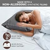 SYSN V Shaped Triangle Pillow with Cover Orthopaedic Maternity Grey view 5