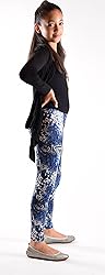 Dinamit Jeans Girls Fun Printed Leggings Blue Tribe M