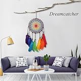 HUOCAI Colorful Rainbow Dream Catcher Wind Chimes Handmade Ornament view 7