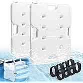 2PCS 22.5" x 18" Extra Large Swimming Pool Ladder Weights, HDPE Swimming Pool Step Weights Holds 90lbs, Pool Weights for Ladders for Easy Step System, Pool Ladder Weights for Above Ground Pool