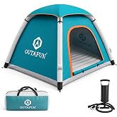 OUTAFUN Inflatable Tent with Air Mattress, Easy Setup Blow Up Tent | Quick Inflation, Includes Air Mattress and Pump, Easy Assembly, Outdoor Camping, Portable Design