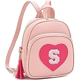 PRLINJSK Mini Backpack for Girls Teens Women, Cute Kids Small Heart Backpack Purse Gift