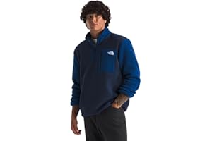 THE NORTH FACE Men's Yumiori Quarter Zip Jacket | Lightweight Fleece Coat With Embroidered Logo, Secure Zip Chest Pocket