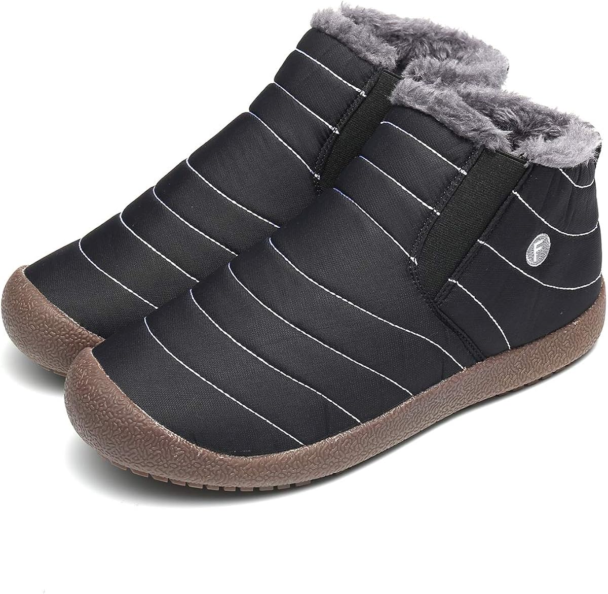 mens slip on ankle winter boots