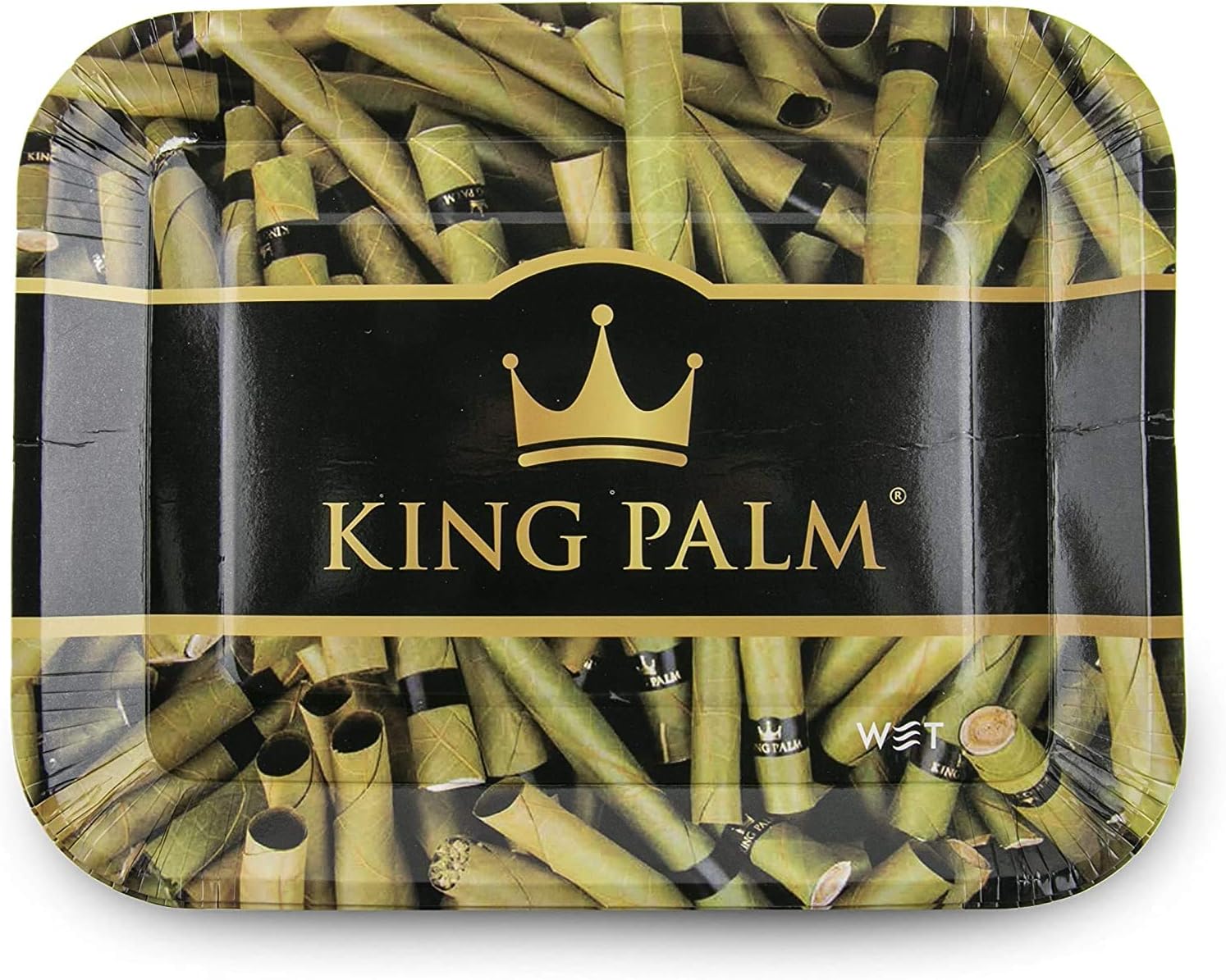 King Palm Paper Rolling Plates - 6 Rolling Trays - (10"x8"x1")- Reusable Food Grade Paper Plate - Party Plate - Decorative Paper Plate - Paper Herb Tray - Rolling Tray Bundle Pack
