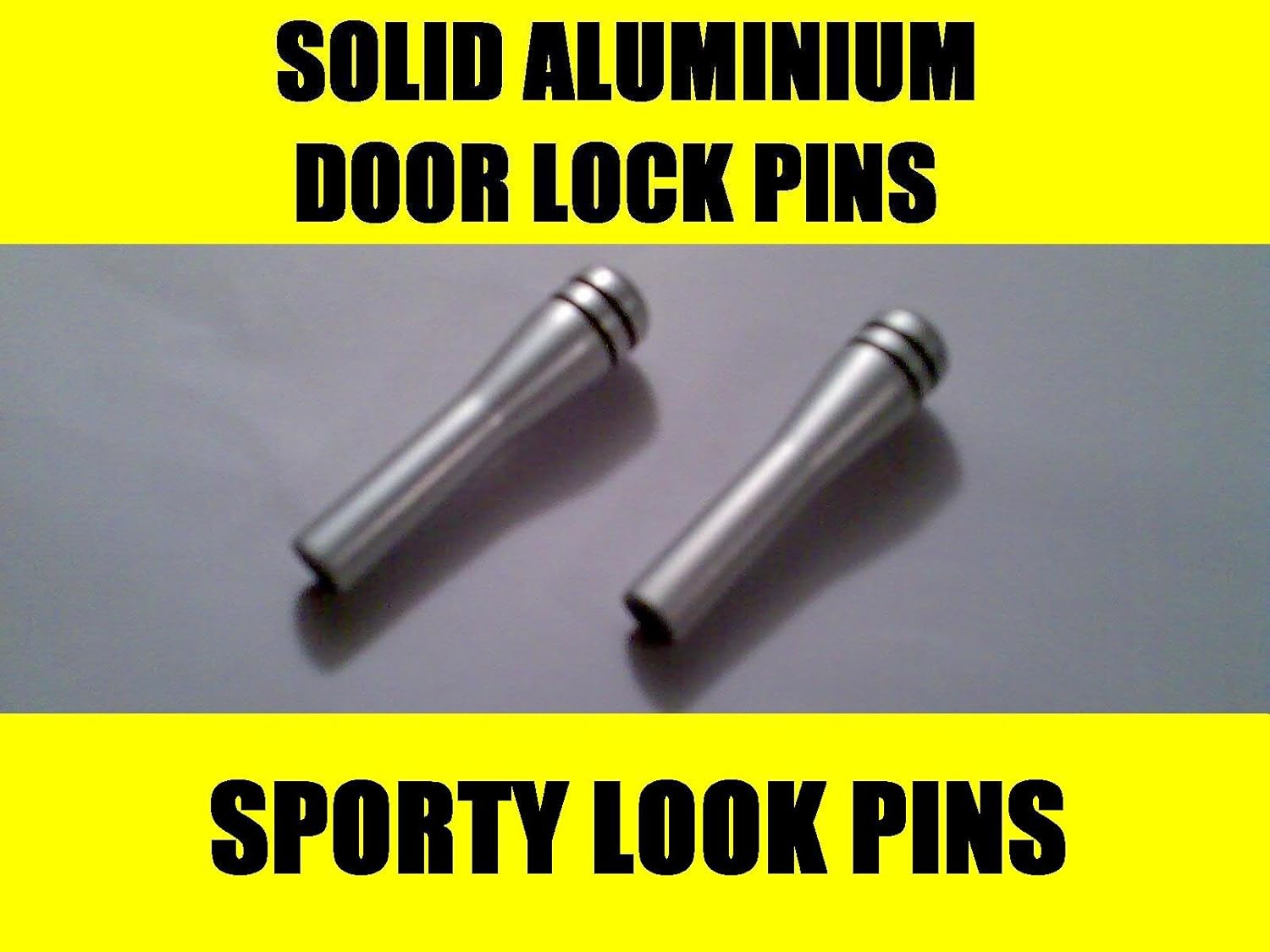 CHROME ALUMINIUM DOOR LOCK PINS SOLID ALUMINIUM Amazon.co.uk Car