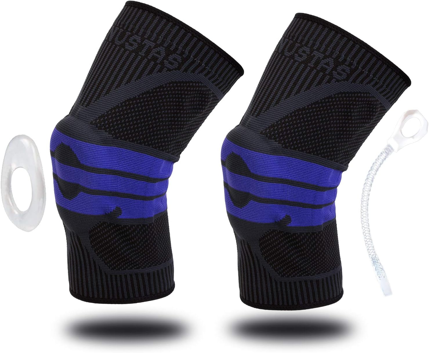 Nylon Silicon Knee Sleeve, Knee Brace Compression Sleeves, Elastic & Adjustable Knee