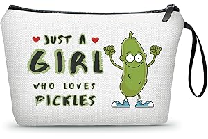 SEAMOON Friend Gifts for Women, Pickle Gifts, Birthday Gifts for Friends, Sister Birthday Gift Ideas, Quirky Gifts, Make Up Bag for Teens, Teen Gifts for Girls, Granddaughter Gifts from Grandma, Gag Gifts