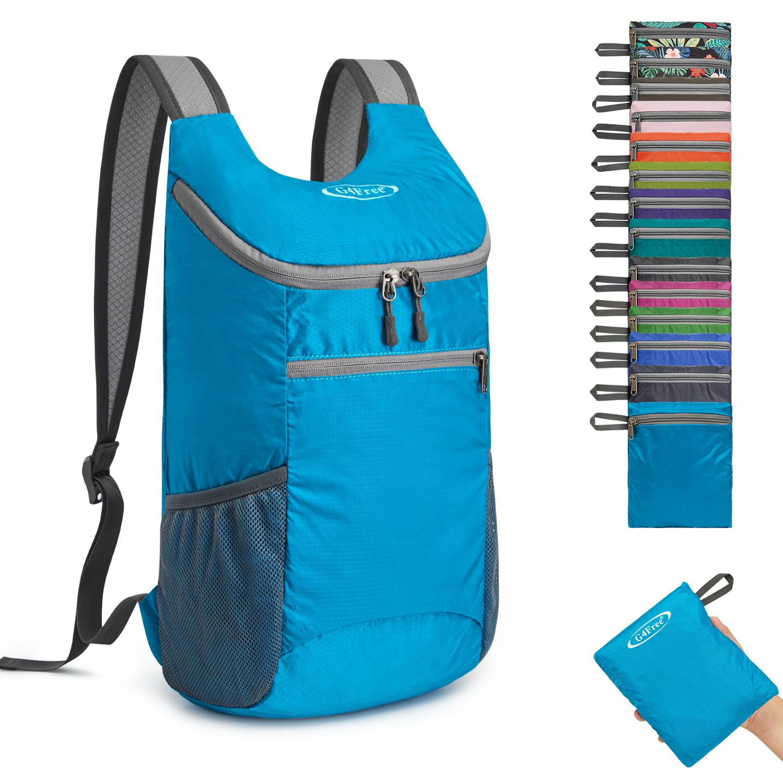 G4Free 11L Ultra Lightweight Backpack Small Foldable Rucksack Unisex Hiking Bag