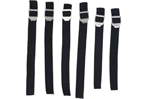 6pcs Baseball Leg Guard Straps, Adjustable Stainless Steel Buckles Catcher Shin Baseball Leg Guard Straps for Kids, Teens and