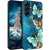 GUAGUA for Samsung Galaxy A36 Case Glow in Dark, Samsung A36 Case with Cute Butterfly Pattern Noctilucent Luminous Shockproof Protective Phone Case for Galaxy A36 5G Women Men Gifts