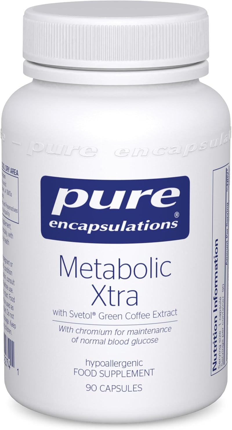Pure Encapsulations Metabolic Xtra Green Coffee Extract 90 Capsules