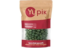Yupik Wasabi Crunchy Coated Peanuts 1 kg, Bold & Spicy Snack, Japanese-Style Roasted Peanuts in Zesty Wasabi Shell, High in P