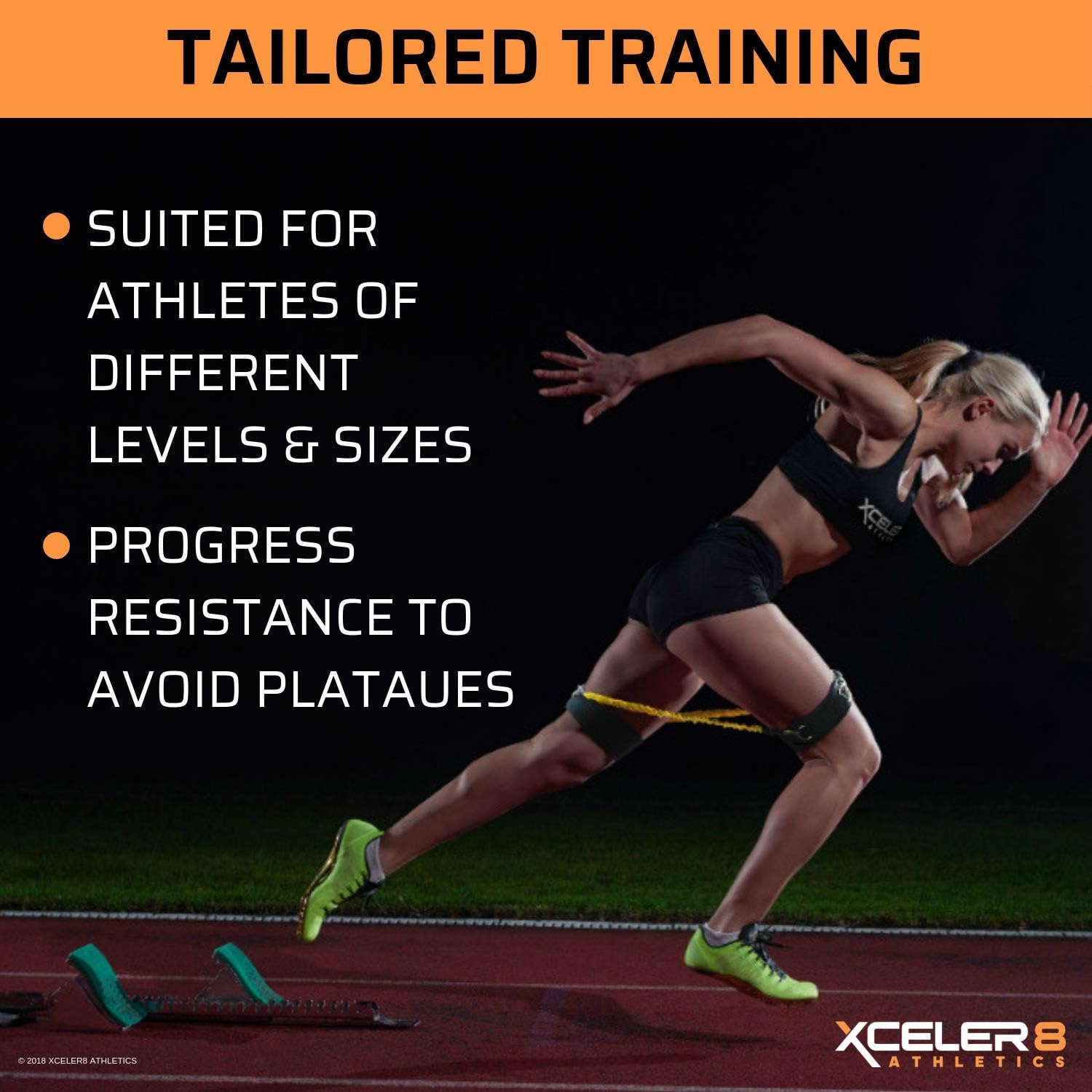 XCELER8 Athletics DYNAMX Trainer Speed and Agility Training Resistance Bands for All Sports | Includes Ankle Straps | Training Videos | Fast Sprinting, Explosive, Agile, Strength, Endurance : Sports & Outdoors