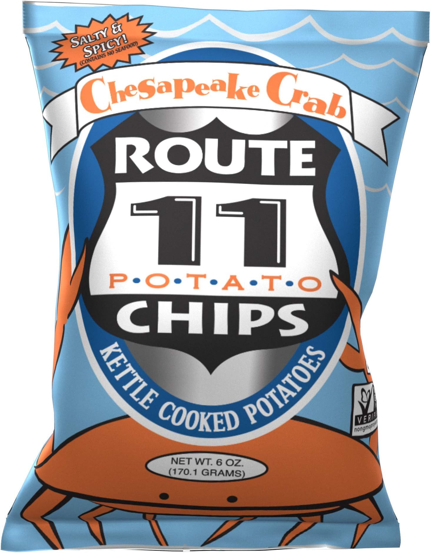 Route 11 Potato Chips : Chesapeake Crab (12 bags (6 oz each))