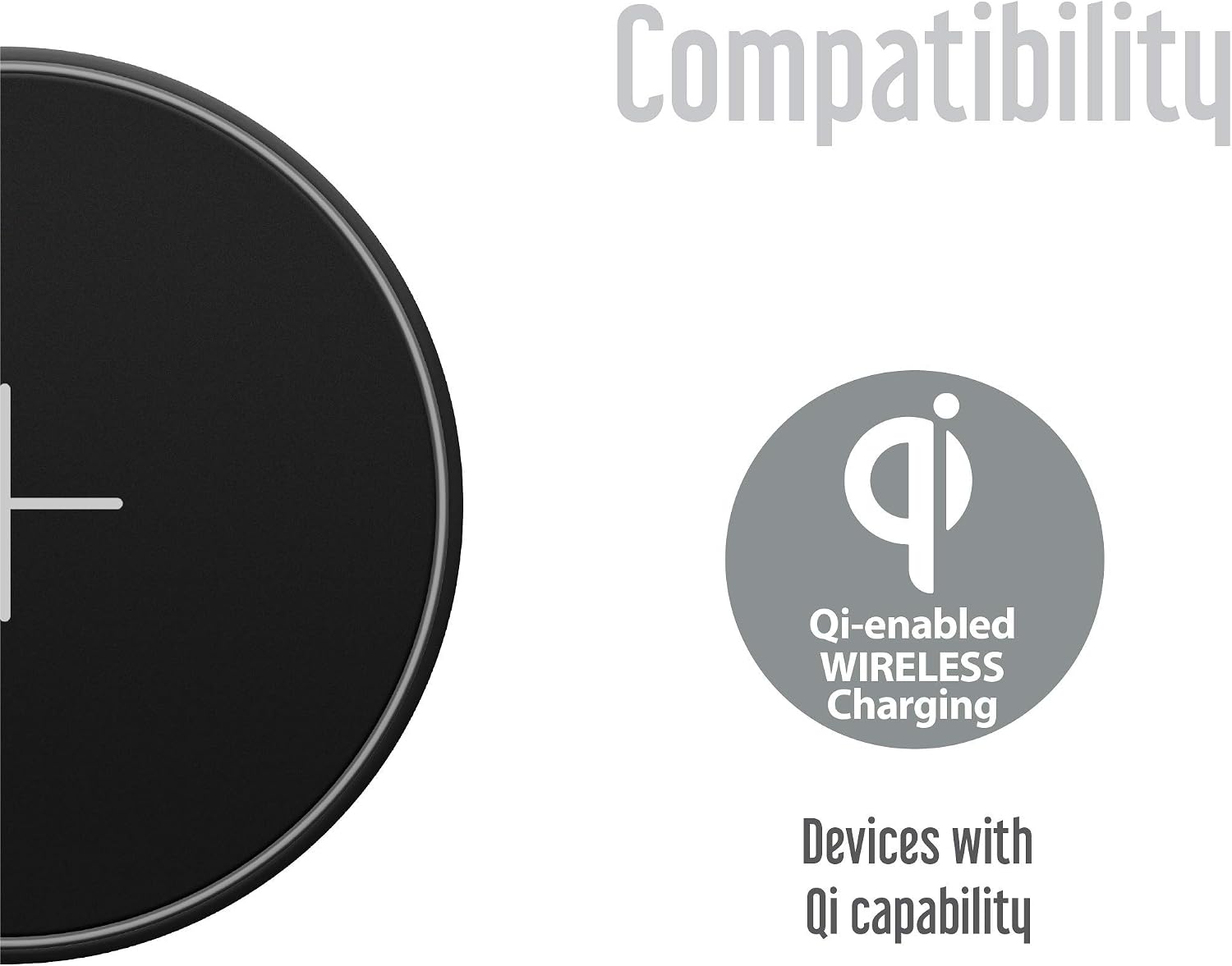 Juice Wireless Charging QI Compatible 10 W Pad for Apple iPhone Samsung, Huawei - Black - Image 5