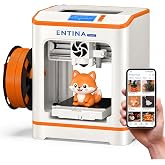 Entina Tina2C 3D Printer for Beginners, Fully Assembled Starter Mini 3D Printer, Start in 8 Mins, App &amp; WiFi Control, Auto Leveling, 3500+ Model Library, 25+ Creative DIY Modules for STEM, Home