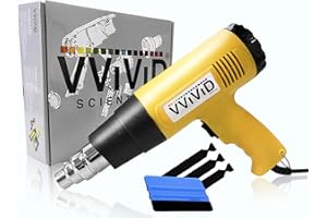 VViViD Professional Grade Heat Gun Vehicle Vinyl Wrap Tool Including Precision Nozzle and 3M Toolkit