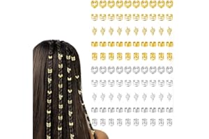 100 PCS for Braids Accessories Jewelry for Dreadlocks Adjustable Metal Hair Rings Cuff Braid Decorations,Ywbfove Suitable for