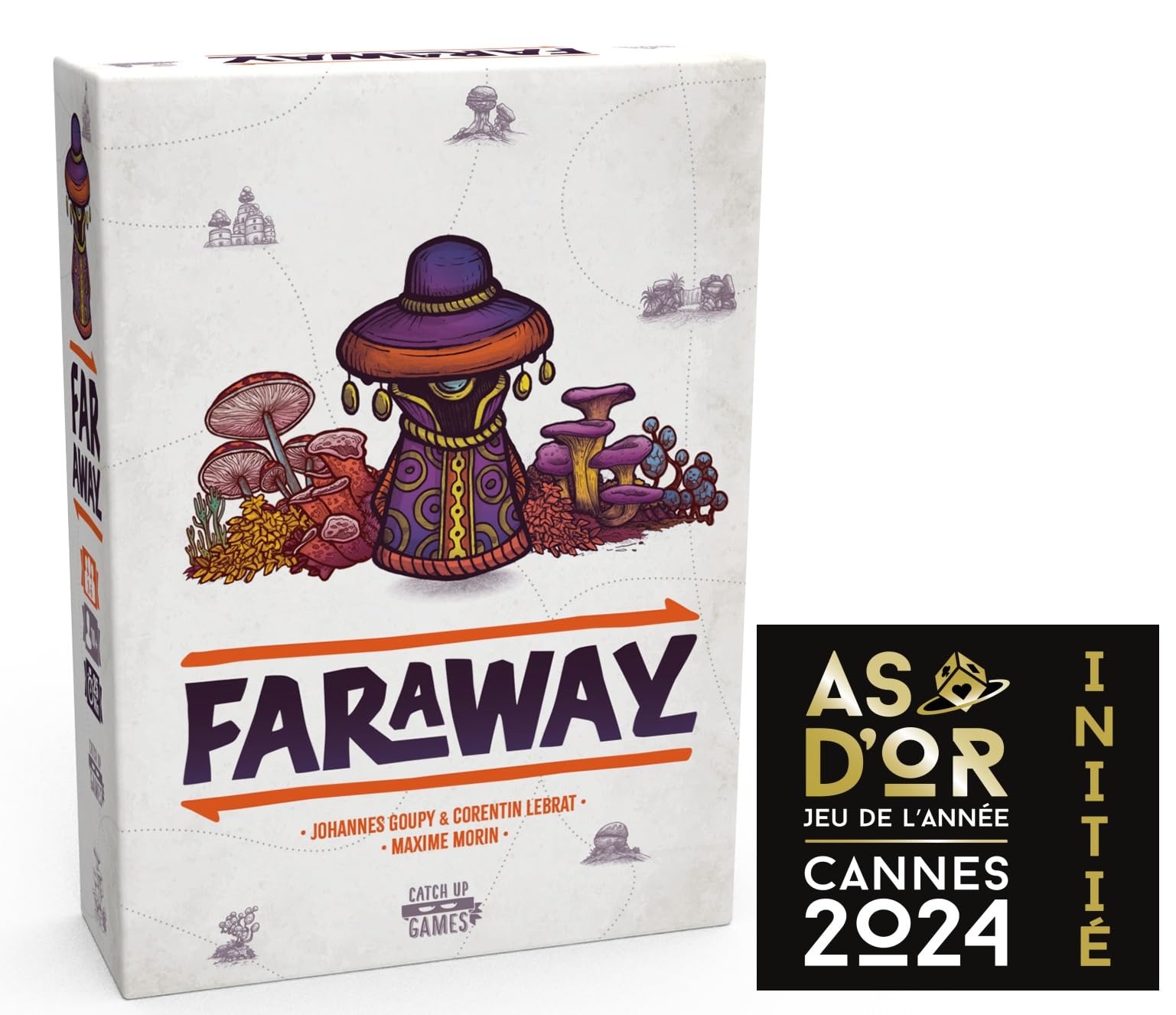 Catch Up Games Faraway - Jeu De Société - 10 Ans Et Plus - As D'Or Jeu De L'Année Initée 2024-2 À 6 Joueurs - Stratégique Et Tactique - Idéal Entre Amis - Blackrock Games