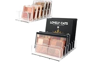 2 Pack Makeup Organizer, Compact Makeup Palette Organize, for Bathroom Countertops, Vanities, Cabinets, Sleek Modern Cosmetic