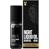 The Beard Struggle Night Liquid Elixir Beard Oil - Platinum Collection - Aesir's Triumph (1.35 Fl oz) - Beard Oil for Men - Natural Blend for Softens, Moisturizing, & Healthier Beard Growth