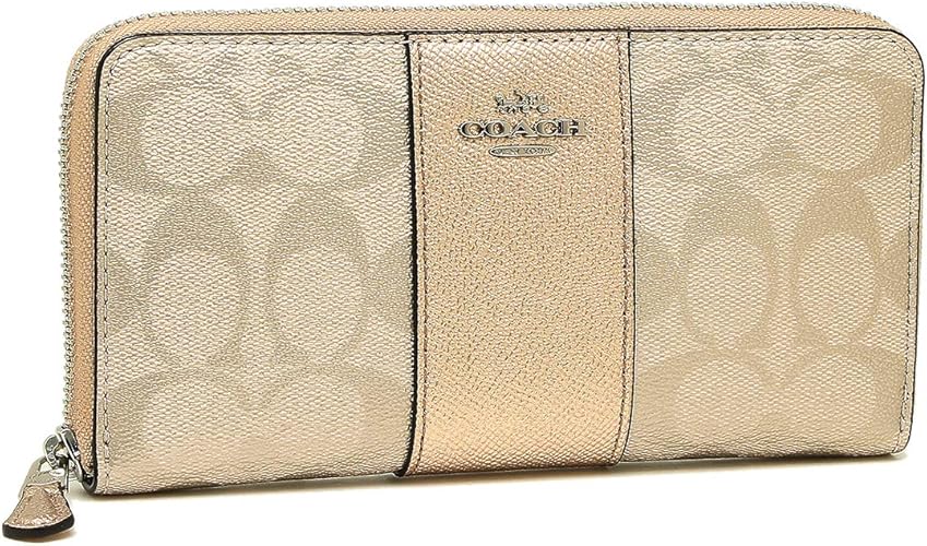 Amazon コーチ 長財布 アウトレット レディース Coach F Svpl ゴールド 並行輸入品 財布