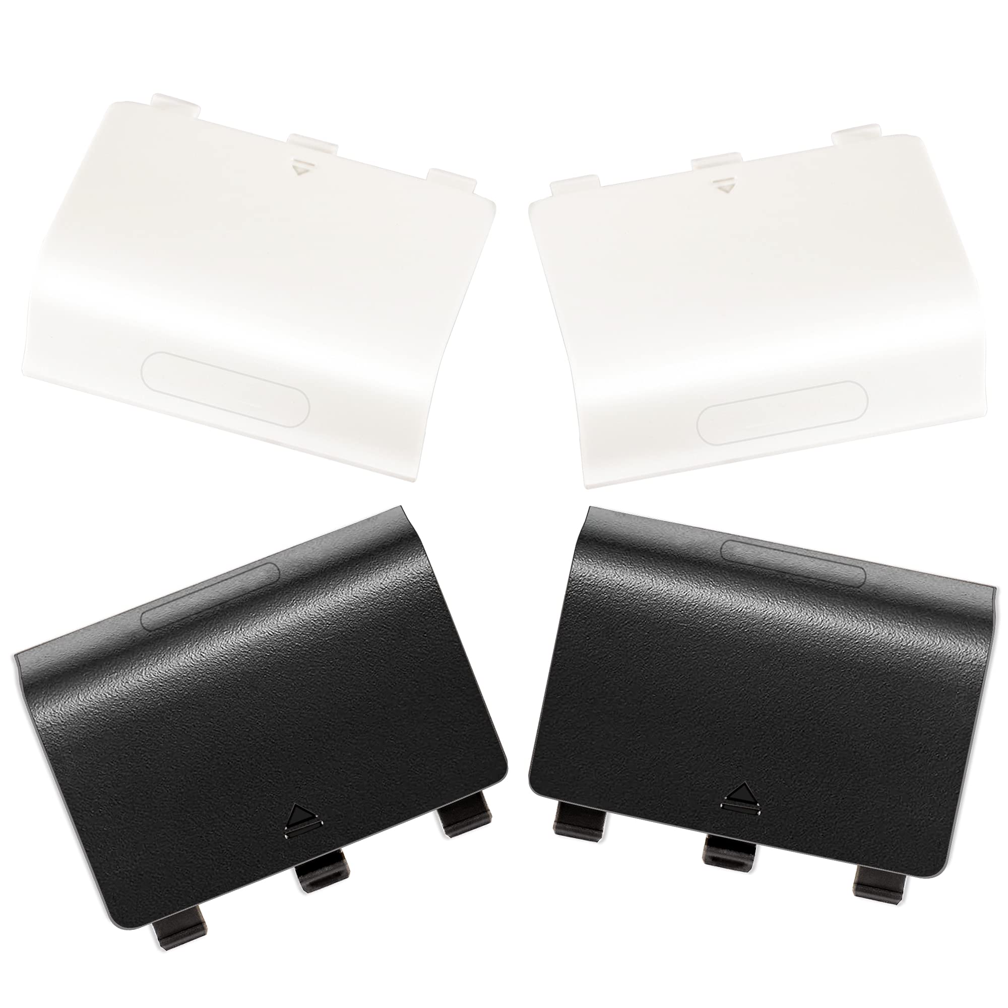 Photo 1 of Xahpower Battery Cover for Xbox One, Replacement Battery Doors Shell Repair Part Compatible with Xbox One/Xbox One S Wireless Controller(4 Pack, Black, White)