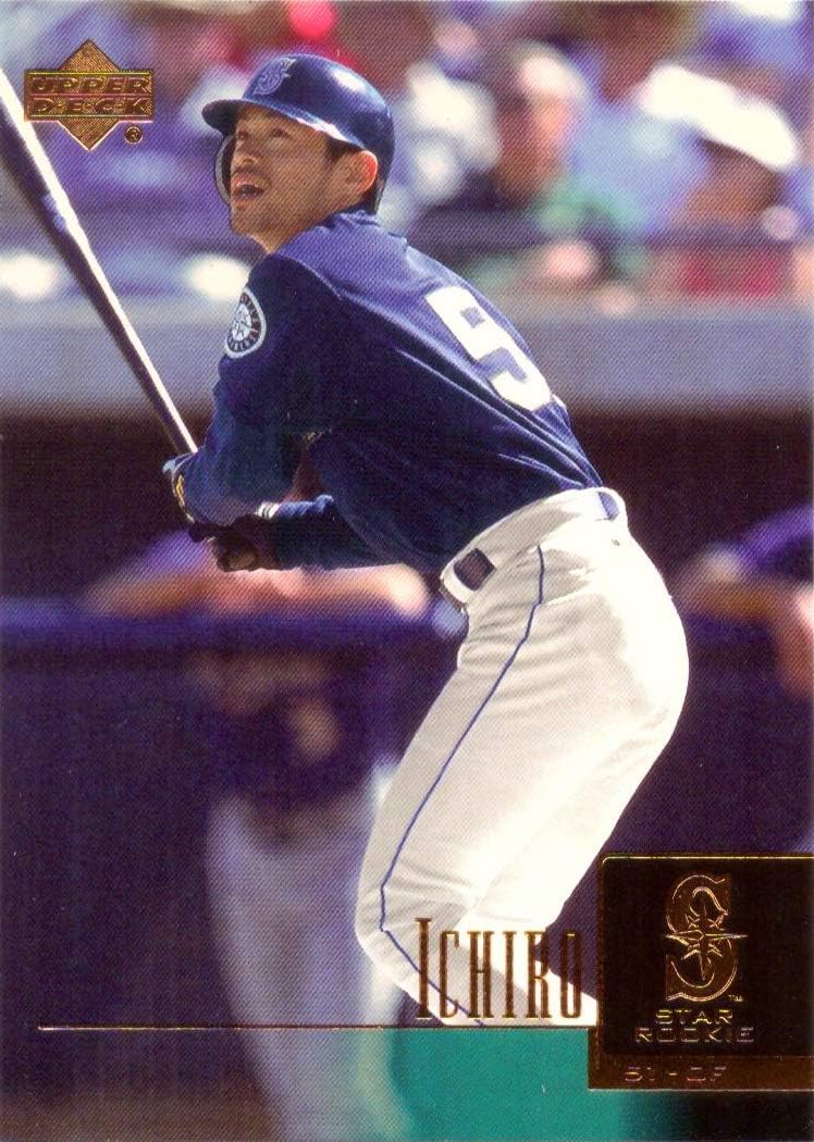 2001 Upper Deck Baseball 271 Ichiro Suzuki Rookie Card At Amazon s 