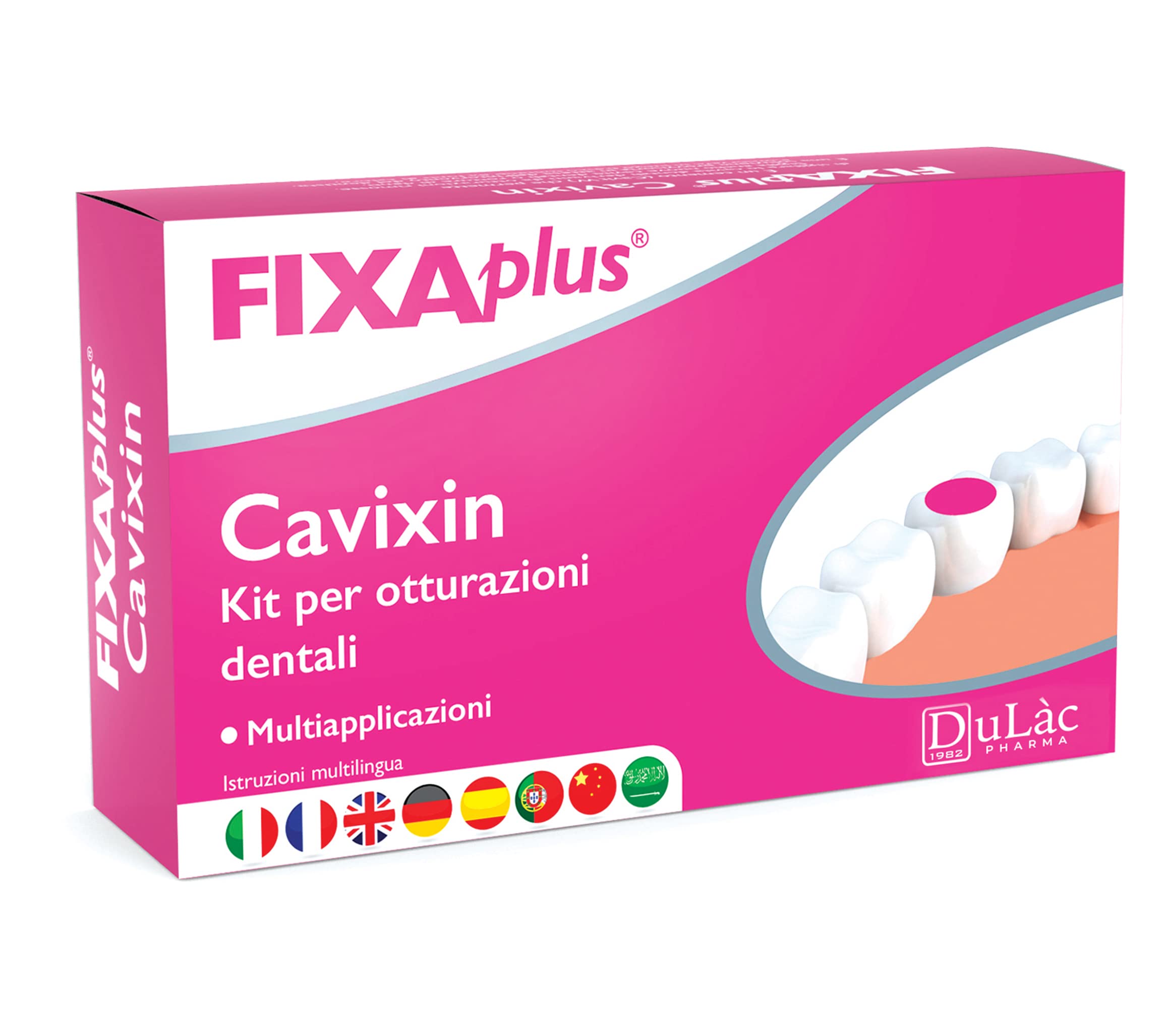Dulàc – Temporary Tooth Filling Repair and Dental Repair Kit, FIXAplus – Medical Device for Multi-Application Temporary Restorations – Ideal for Temporary Fillings, Cavities and Chipped Teeth