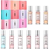 Pheromones Perfumes for Women, 9PC Roll On Pheromone Perfume Gift Set with Citrus, Jasmine, Amber, Vanilla & Musk Notes, Long Lasting Women's Perfume for Valentines Day Gifts & Galentines Day Gifts