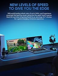 ARZOPA Portable Monitor & Sleeve,16.1'' 144Hz 1080P